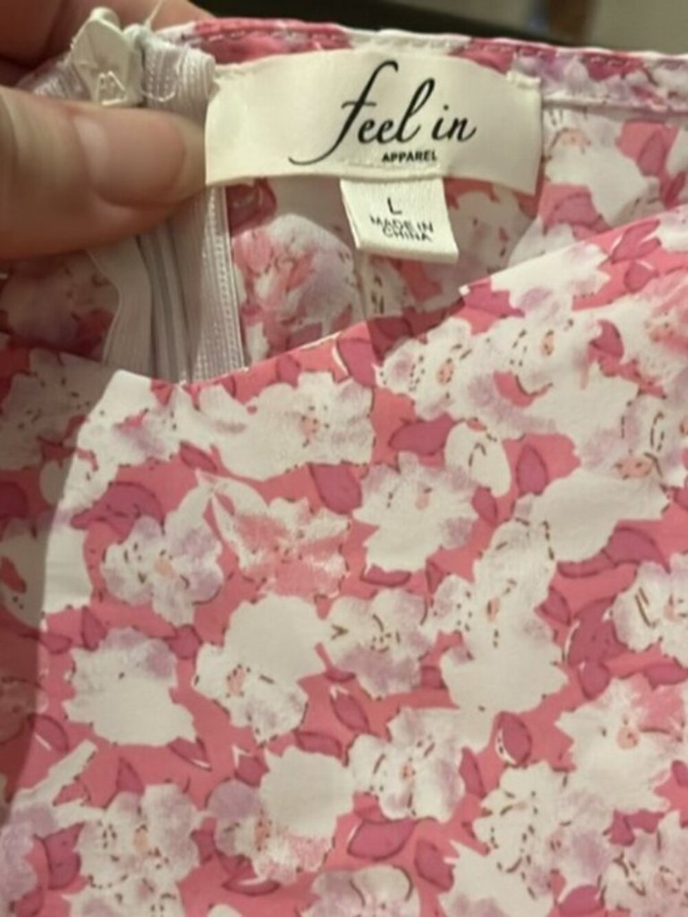 Feel in Women's Short Sleeve Floral Print Belted Jumpsuit - Picture 11 of 12
